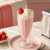 Realistic Strawberry Milkshake Soy Wax Candle