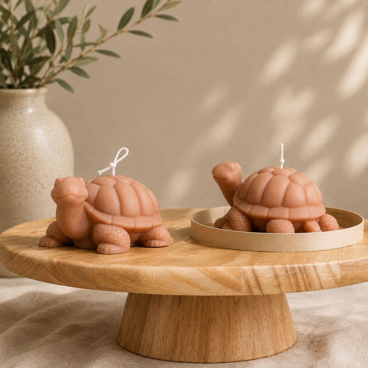 Adorable Turtle Soy Wax Decorative Candle