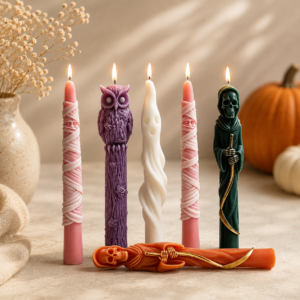 Haunted Halloween Pillar Soy Wax Candle