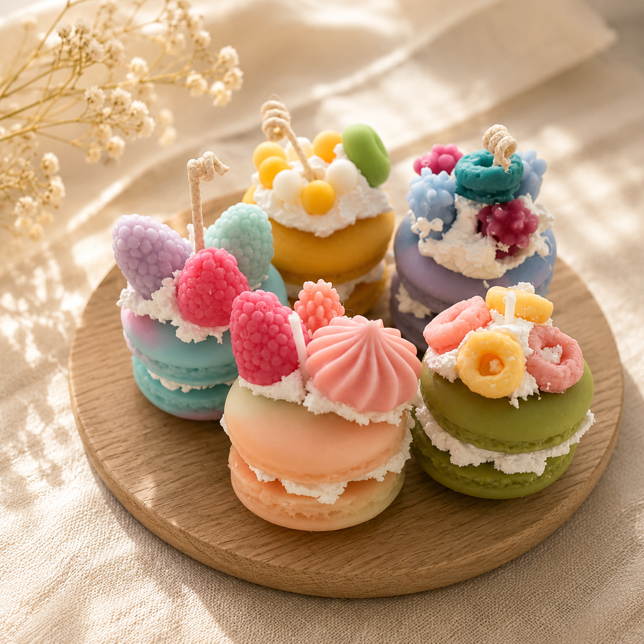 Luxury Macaron Soy Wax Candle Gift Set